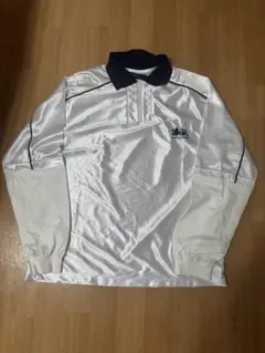 Cognomen サテン風 ポロシャツ ホワイト サッカーT