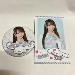 大谷映美里 シナモロール シナモン 缶バッジ フォトカード