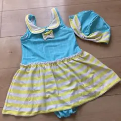 F.O.KIDS ワンピース水着120 水泳キャップ付き☆