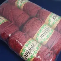 JOYPAK 赤 毛糸 6玉セット