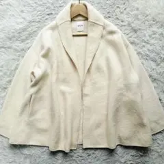 45R☆ぬくぬくの定番☆縮絨ウールのカウチンコート☆白1 - メルカリ