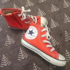 綺麗めCONVERSE ALL STAR コンバース レッド 赤 ファスナー着脱