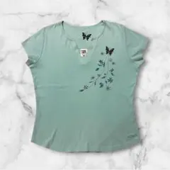 クレイジーシャツ レディースTシャツ 綿 USA製 XL Y2K 平成レトロのサムネイル