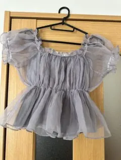 【値下げ】GRL シアーペプラムブラウス ブラウス　オフショルダー　グレイル