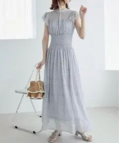 majestic legon ウエストシャーリングレディワンピ