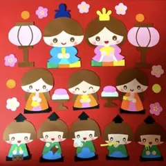 ひな祭り　壁面