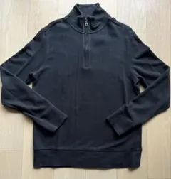 BANANA REPUBLIC ブラック ハーフジップ スウェット サイズL