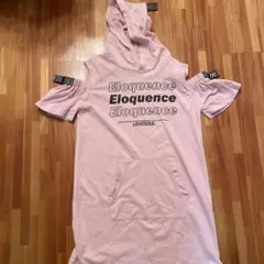 lovetoxic フード付きピンクワンピース