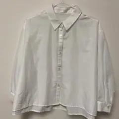 【美品】GLACIER ショート丈ブラウス 白 LL 大きいサイズ Honeys