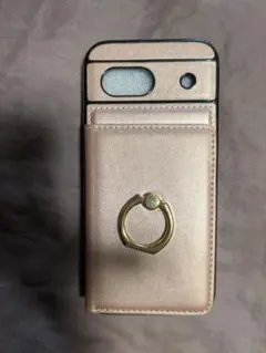 匿名配送 札入れカードポケット付きピンクケース