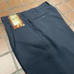 売り尽くしセール‼️ネイビー系ゴルフパンツ　メンズスラックス【w82 A6 L】のサムネイル
