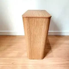 【無印】木製　角形ゴミ箱　廃盤品 オーク 希少品 新品未使用・美品