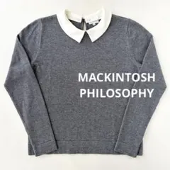 美品✨マッキントッシュフィソロフィー バイカラーニットポロ 半袖