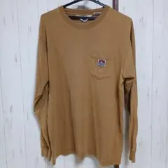 BEN DAVIS 長袖 ポケットTシャツ ブラウンのサムネイル