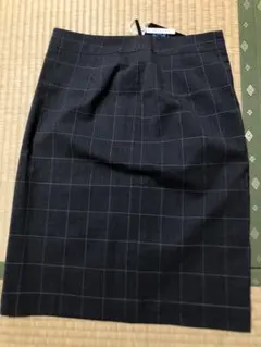 タグ付き未使用THE SUIT COMPANY チェック柄タイトスカート通勤38