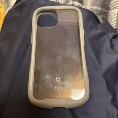 iPhone15用　iFace Reflection ケース クリア/グレー