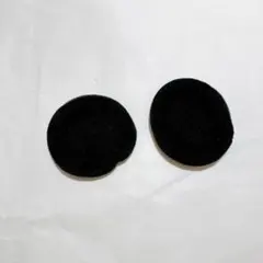 ヘッドホン交換用 イヤーパッド 直径50mm 2個セット ブラック