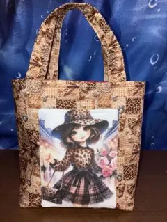 ねこ柄パネル生地 サコッシュ ハンドメイド - メルカリ