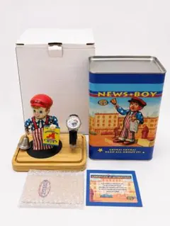 明治製菓 完全復刻版ブリキのおもちゃ NEWS-BOY アメリカンチップス