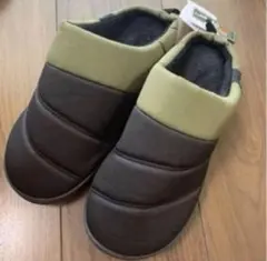 ロゴス　M スリッポン　あったか　スリッパ　サンダル　カーキ　ブラック　室内履き