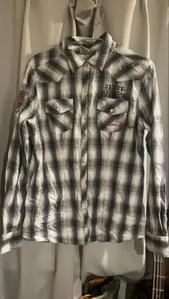 正規品・ヴィンテージ】Harley-Davidson チェック柄長袖シャツ - メルカリ