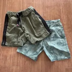 MOUJONJON F.O.KIDS グリーン　パンツ 2枚セット