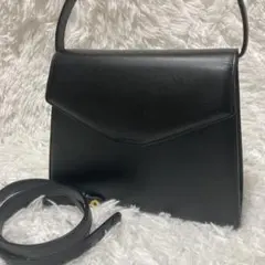 HANAE MORI フォーマルバッグ　2way レザー　冠婚葬祭　台形