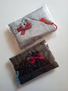 ポケットティッシュケース(ティッシュ付)　和柄2個セットのサムネイル
