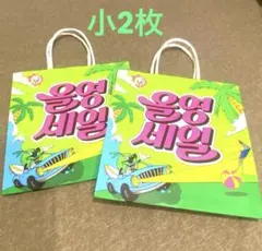 【最新・未使用】Olive Young 韓国限定☆サイズ小・ショップ袋 2枚のサムネイル
