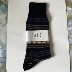 DAKS ネイビー ストライプ ソックス 24〜26cmのサムネイル