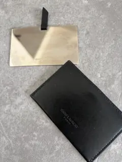 SAINT LAURENT ブラックレザー　鏡　ノベルティ