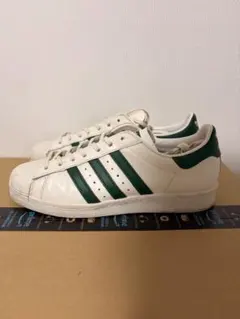 adidas Superstar オフホワイト/グリーン