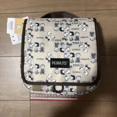 【新品】スヌーピー PEANUTSトラベルポーチ ブラウン モカ　しまむら