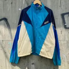 90s 銀タグ　ナイキ　マルチカラー　ナイロンジャケット　ボロ　襤褸