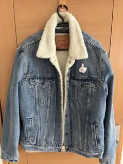 Levi's ボアデニムジャケット ミッキーコラボ　Mサイズ