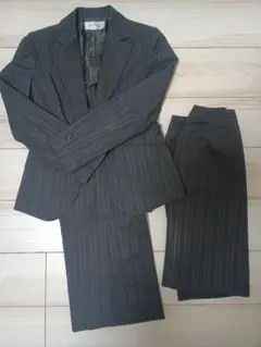 ウサハナ様専用　黒ストライプ　レディーススーツ セット