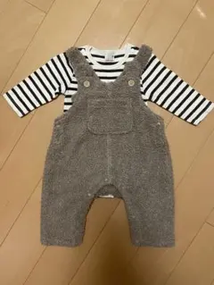 オーバーオール&ロンT【petit main】