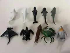 海洋生物大集合　ミニフィギュアコレクション10点&ストーン6個セット