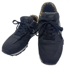 ニューバランス　24cm WL996CK スニーカー レオパード ブラック 黒色