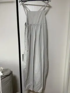 キャミワンピース ベージュ ナイロン