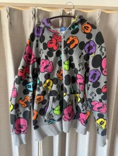 ミッキーマウス カラフルパーカー　LL