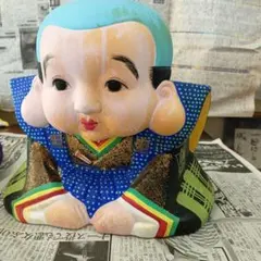 お値下げ！ 年代物昭和レトロ 福助人形ふくすけ 縁起物 商売繁盛 陶器