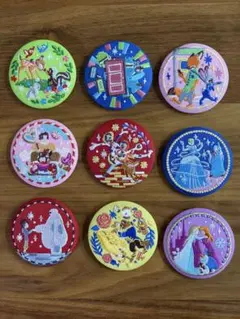ディズニー　刺繍缶バッジ 9種セット