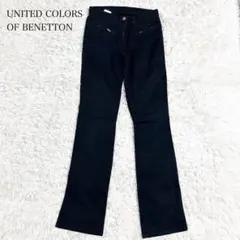 【UNITED COLORS OF BENETTON】ブラック デニムパンツ