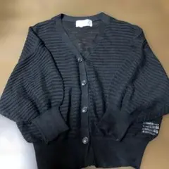 LAKOLE ブラック メッシュカーディガン