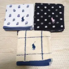 ラルフローレン　タオルハンカチ　3枚セット