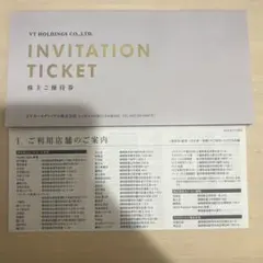 VT HOLDINGS 招待券 2025年11月発行
