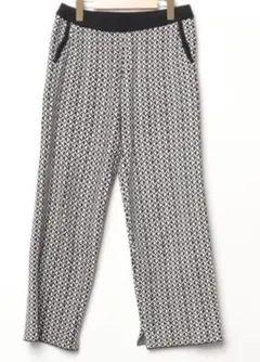 niko and ... ニコアンド 幾何学模様イージーパンツ ニットパンツ L