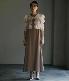 GIRL 【2WAY】レースブラウス&マーメイドキャミワンピースセット