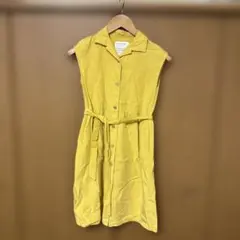 BAYFLOW イエロー ノースリーブワンピース　140
